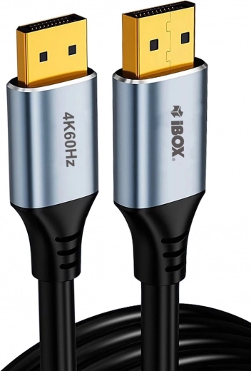 DisplayPort-kabel 4K 60 Hz med guldbelagte stik 2 m
