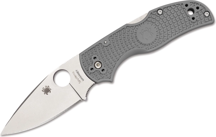 Spyderco Native 5 Lightweight lommekniv grå, Maxamet, satin