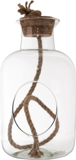 Glasterrarium med korklåg 14 × 25 cm