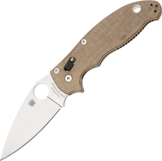 Foldekniv Spyderco Manix 2 Brown, CPM Cru-Wear, Micarta