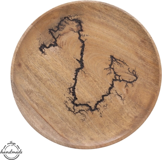Rund bakke i mangotræ MANGO electric, Ø 26 cm