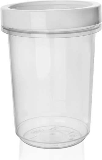 Madbeholder med skruelåg og tætningsring 500 ml