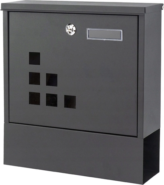 Postkasse med avisbeholder