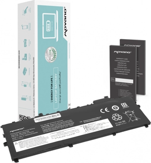 Movano batteri til Lenovo ThinkPad X1 Carbon (2017–2018) 4650 mAh 54 Wh