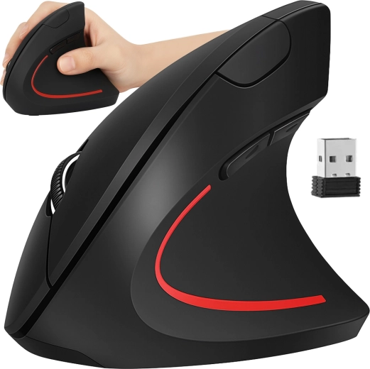 Trådløs vertikal ergonomisk mus IZOXIS