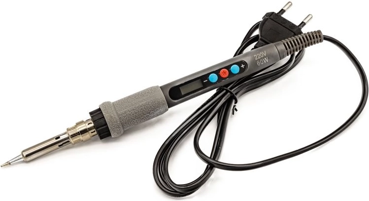 Præcis elektrisk loddekolbe 60 W med temperaturregulering – 1 stk.