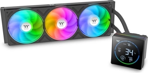 AIO væskekøling Thermaltake TH360‑S V3 ARGB med LCD-display