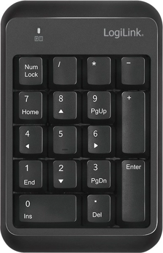 Bluetooth numerisk tastatur LogiLink v5.1 sort