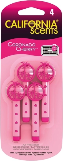 Duftpinde til ventilation California Scents Coronado Cherry, 4 stk.