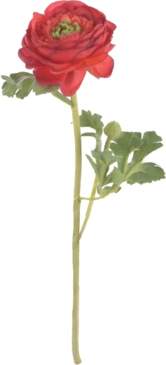 Kunstig ranunkel rød 37 cm