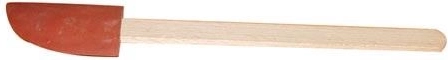 Gummi køkkenspatel med træhåndtag 26 cm, rød