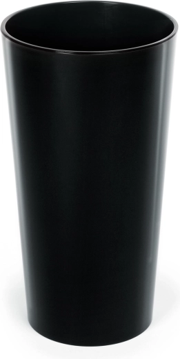 Blomsterkrukke Lilia 19 cm sort blank med indsats