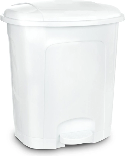 Affaldsspand med pedal 11,5 l hvid