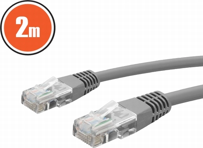 Netværks-patchkabel CAT5e UTP 2 m gråt