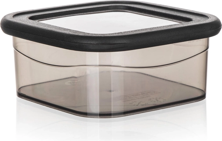 Madbeholder LISSA firkantet 0,3 l røgfarvet