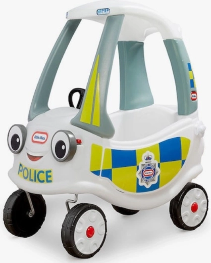 Løbecykel Little Tikes Cozy Coupe politi hvid