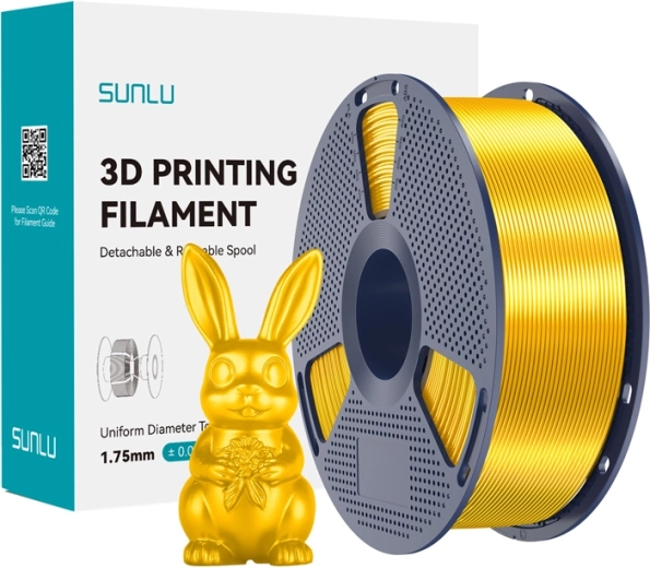 Sunlu PLA+ silk filament guld