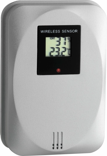 TFA trådløst temperatur- og fugtighedssensor med display