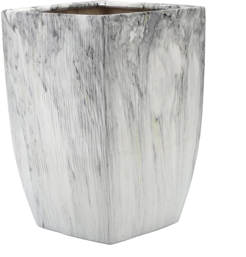 Keramisk skjuler til plantekrukke Lindon marmor 40 cm