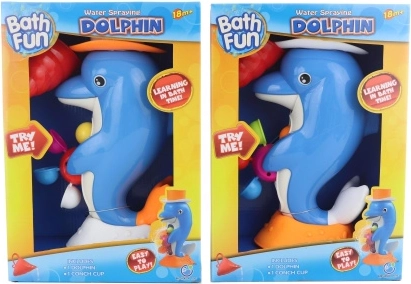 Delfin til vand – vandmølle med sugekopper