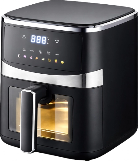 Varmluftfrituregryde (air fryer) 5 l, 1500 W, 8 programmer