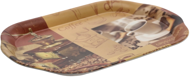 Oval serveringsbakke 45,5 × 31,5 cm i holdbar plast