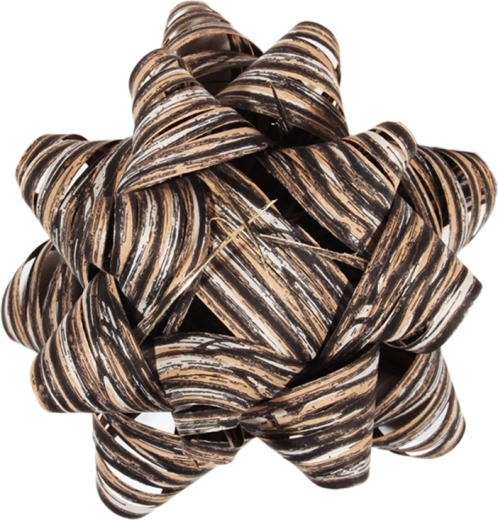 Mellemstor stjerne af raffia 6,5 cm