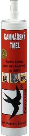 Hvid ovnmørtel/tætningsmasse 280 ml