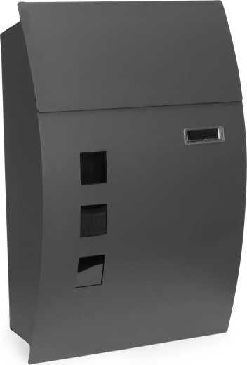 Væghængt postkasse i galvaniseret stål antracit ModernHome