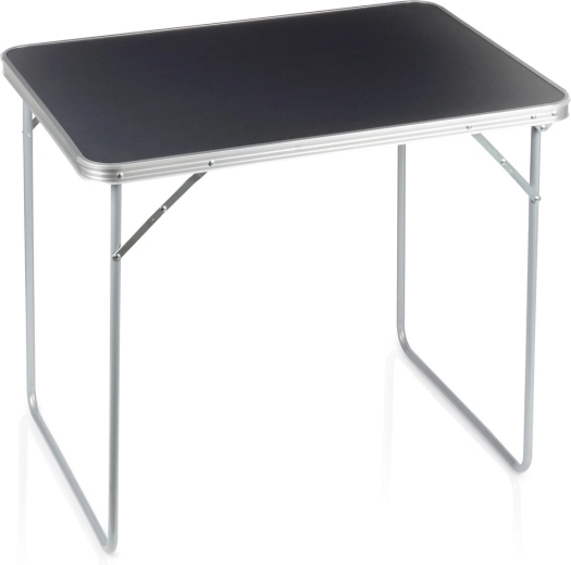 Vilde sammenklappeligt campingbord, grafit, 80 × 60 × 70 cm
