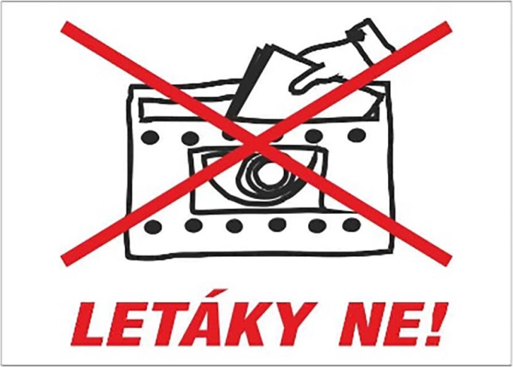 Klistermærke på postkasse Ingen reklamer! 70 × 50 mm