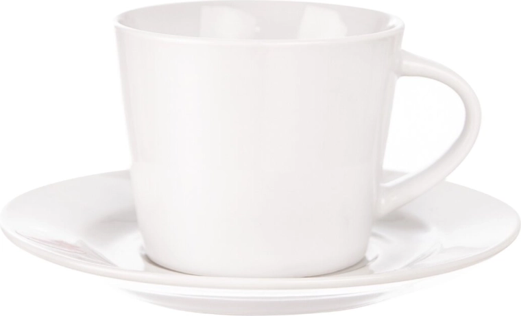 Krus med underkop Mona 180 ml