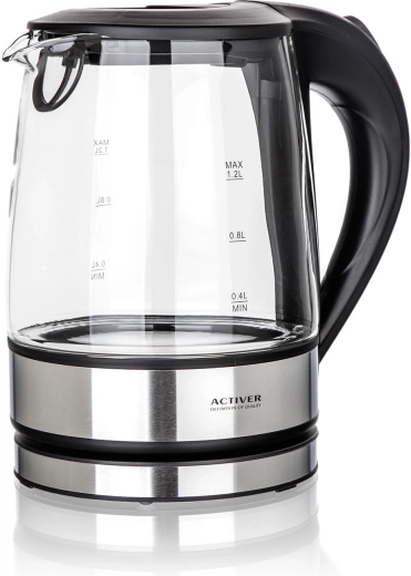 Elkedel MADDIE i glas 1,2 l