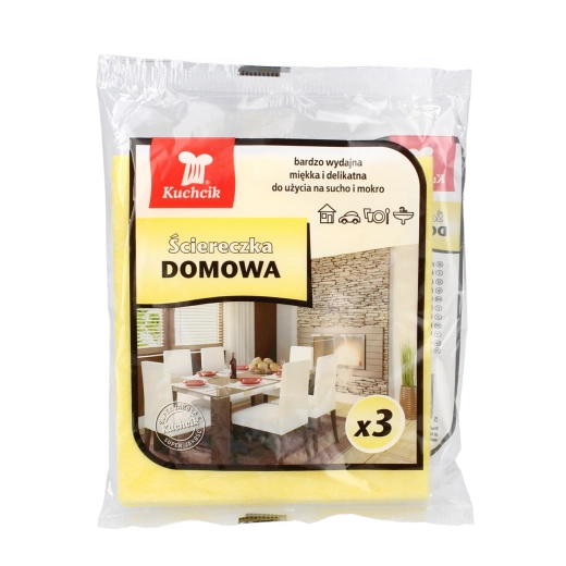 Husholdningsrengøringsklude Kuchcik af viskose 35 × 35 cm, 3 stk.