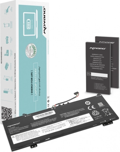 Movano batteri til bærbar Lenovo Yoga 530-14IKB (L17C4PB0, L17M4PB0) 5800 mAh 44 Wh