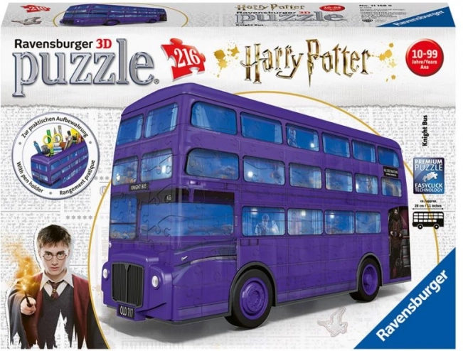 3D-puslespil Harry Potter Troldmandsbussen 216 brikker
