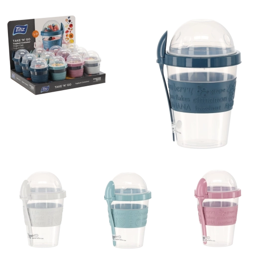 Yoghurtbeholder TITIZ Take & Go 600 ml med ske