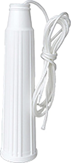 WC-skyllekasse med plasttræk 1 m hvid