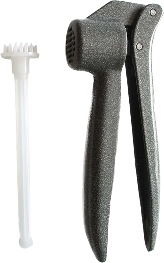 Hvidløgspresser med plast-renseværktøj