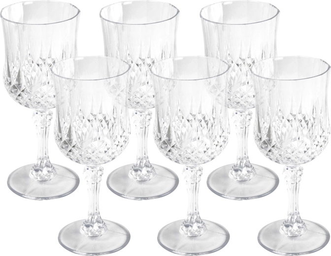 Alpina plastvinglas til vin 200 ml, 6 stk.