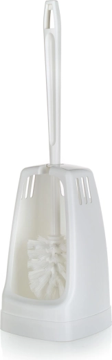 WC-sæt med holder, firkantet, hvid