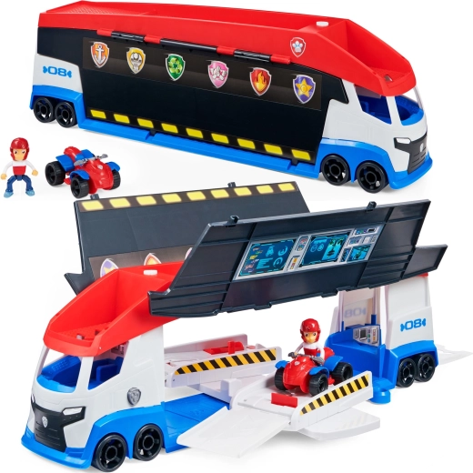 PAW PATROL Stor patruljevogn 2.0 – lastbil med Ryders firhjulet motorcykel