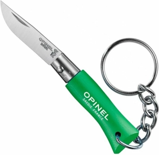 Opinel N°02 grøn lommekniv til nøgler, bøgetræ 3,5 cm