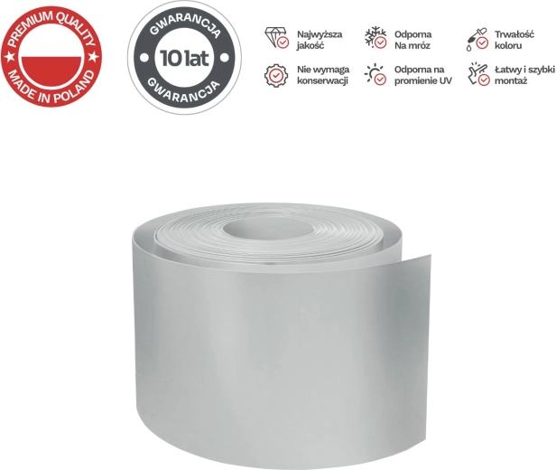 Afskærmningsbånd til hegn 26 m BASIC 19 cm PROTECTO, grå