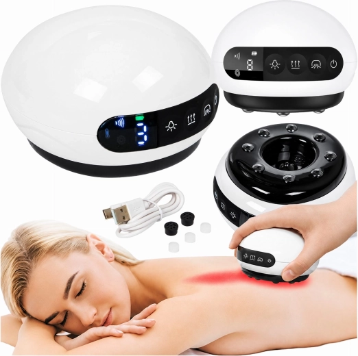Elektrisk massagekop (kinesisk kop) mod cellulite med varme, USB - 1 stk.