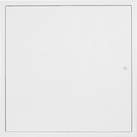 Inspektionslem 500 × 500 mm hvid, stålplade