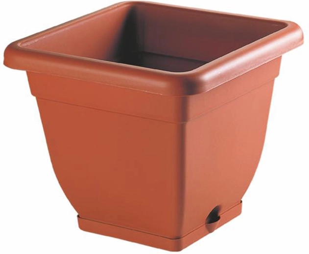 Plastkasse med underskål HEIDRUN Bell 40 × 40 × 34 cm
