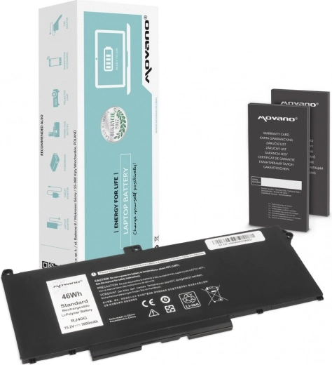 Movano-batteri til Dell Latitude 5520/5420 og Precision 3560 (46 Wh, 3000 mAh)