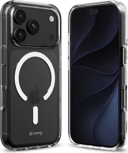 Crong Clear MAG-beskyttelsescover med MagSafe til iPhone 18 Pro / iPhone 17 Pro