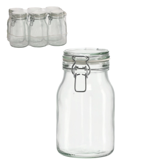 Comfort-glas 1100 ml med klemme­låg